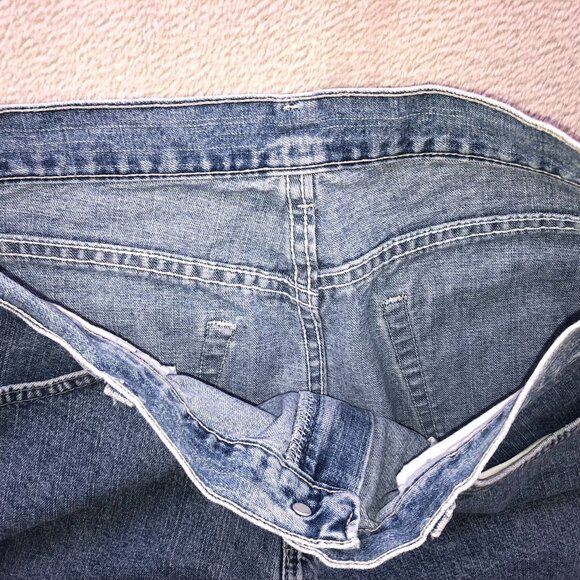 Vintage Lee Riders Women's Capri Jeans Size 14M High Rise Sequined Cropped Casua - Picture 8 of 15